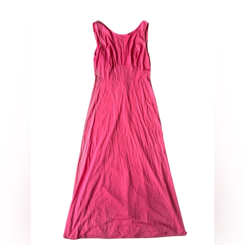 VINTAGE HOT PINK MAXI SLIP GOWN MEDIUM WOMENS